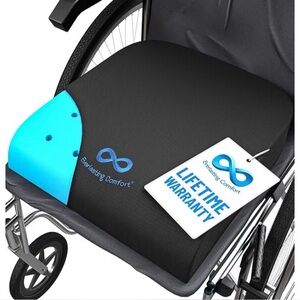 Everlasting Comfort Gel Memory Foam Wheelchair Seat Cushion 17 x 18 x 3 Non Slip